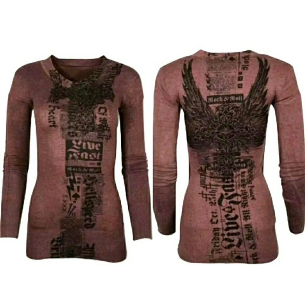 Affliction Renegade Heart Top, Small